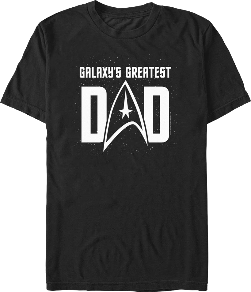 Galaxy's Greatest Dad Star Trek T-Shirt