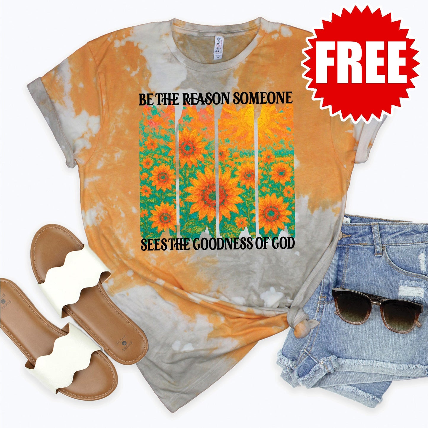 Be The Reason Tee - Toast Splash Tie Dye - 0