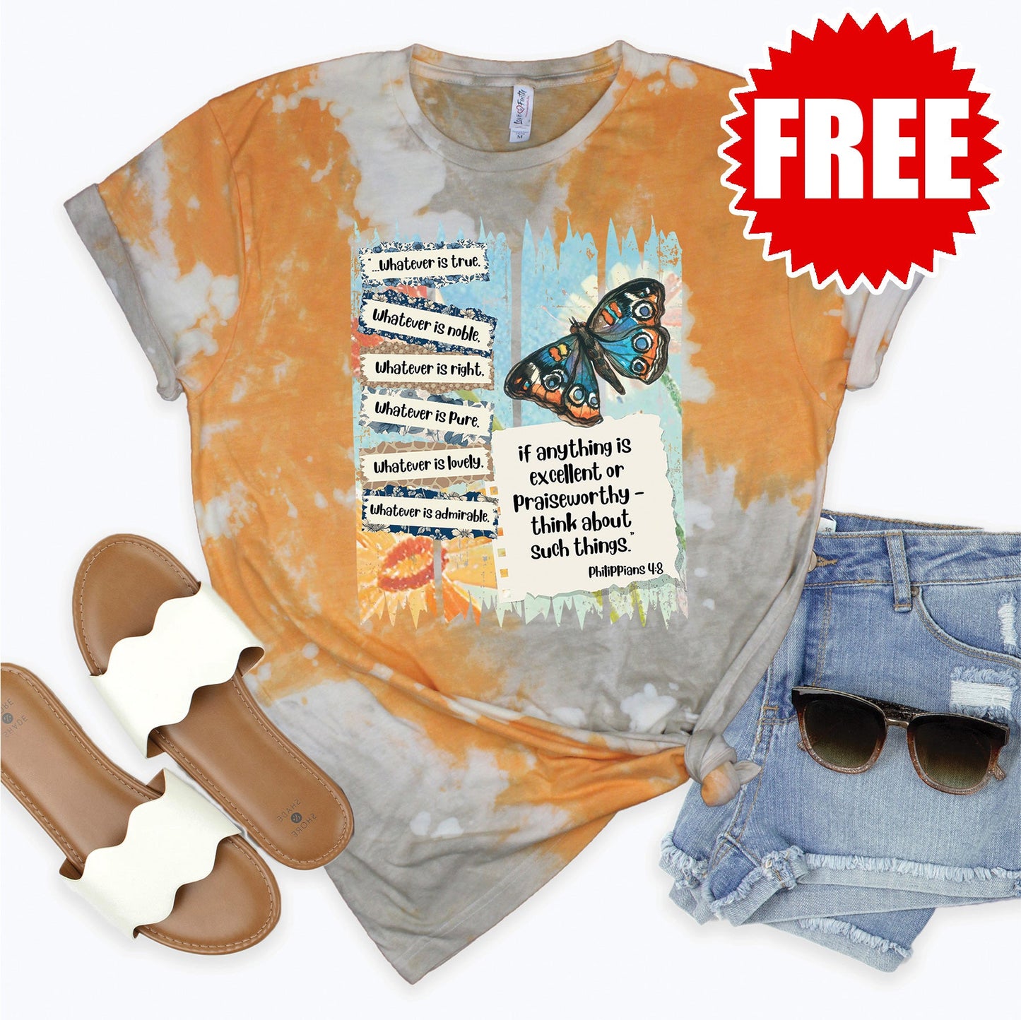 Philippians Tee - Toast Splash Tie Dye - 0
