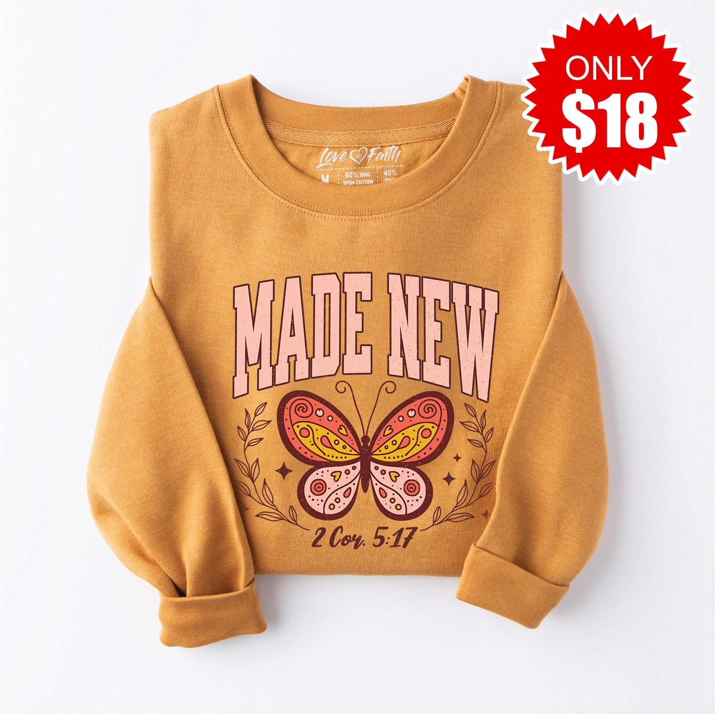 Made New Crewneck Sweatshirt - Heather Toast