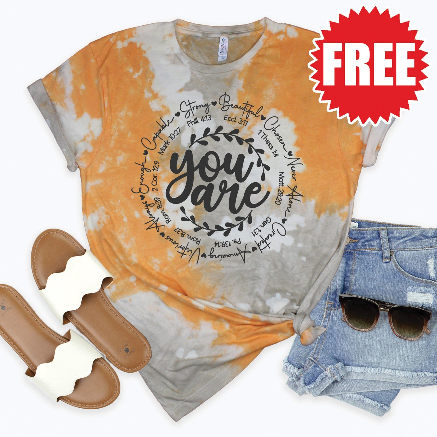 You Are Tee - Toast Splash Tie Dye - 0