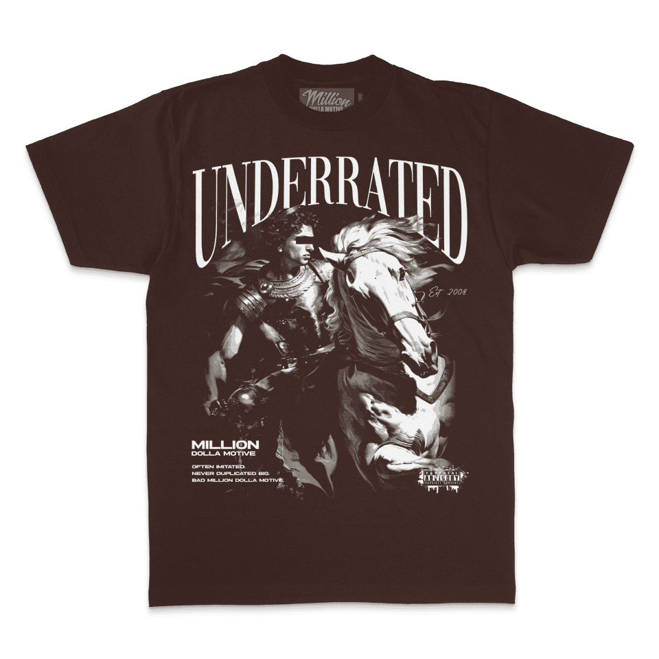 Underrated - Brown T-Shirt