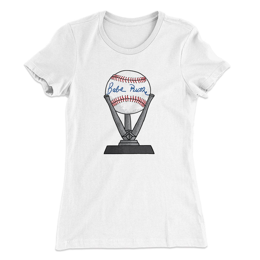 Babe Ruth Signed Ball Women's T-Shirt