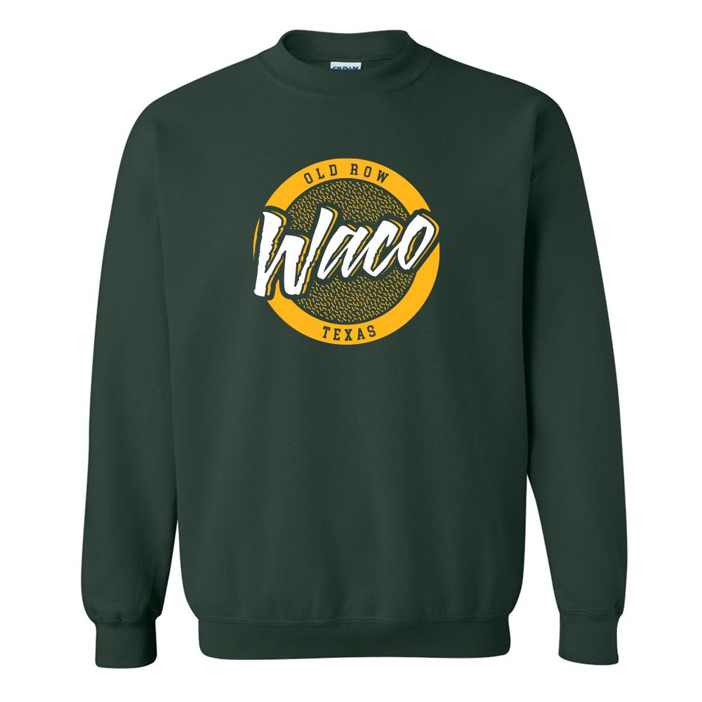 Waco, Texas Circle Logo Crewneck Sweatshirt