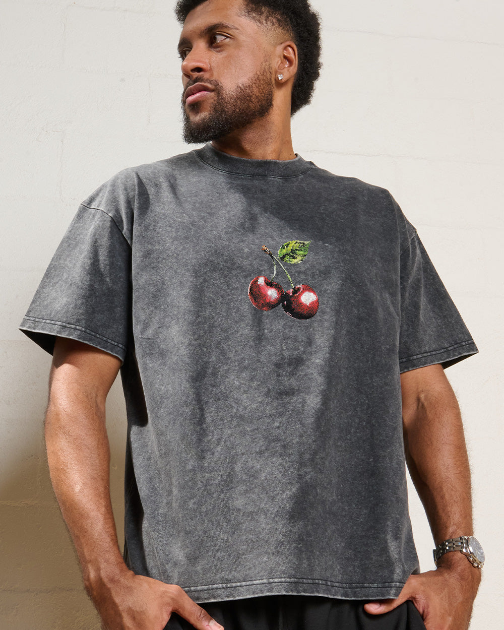 Cherry Drip Wash Tee