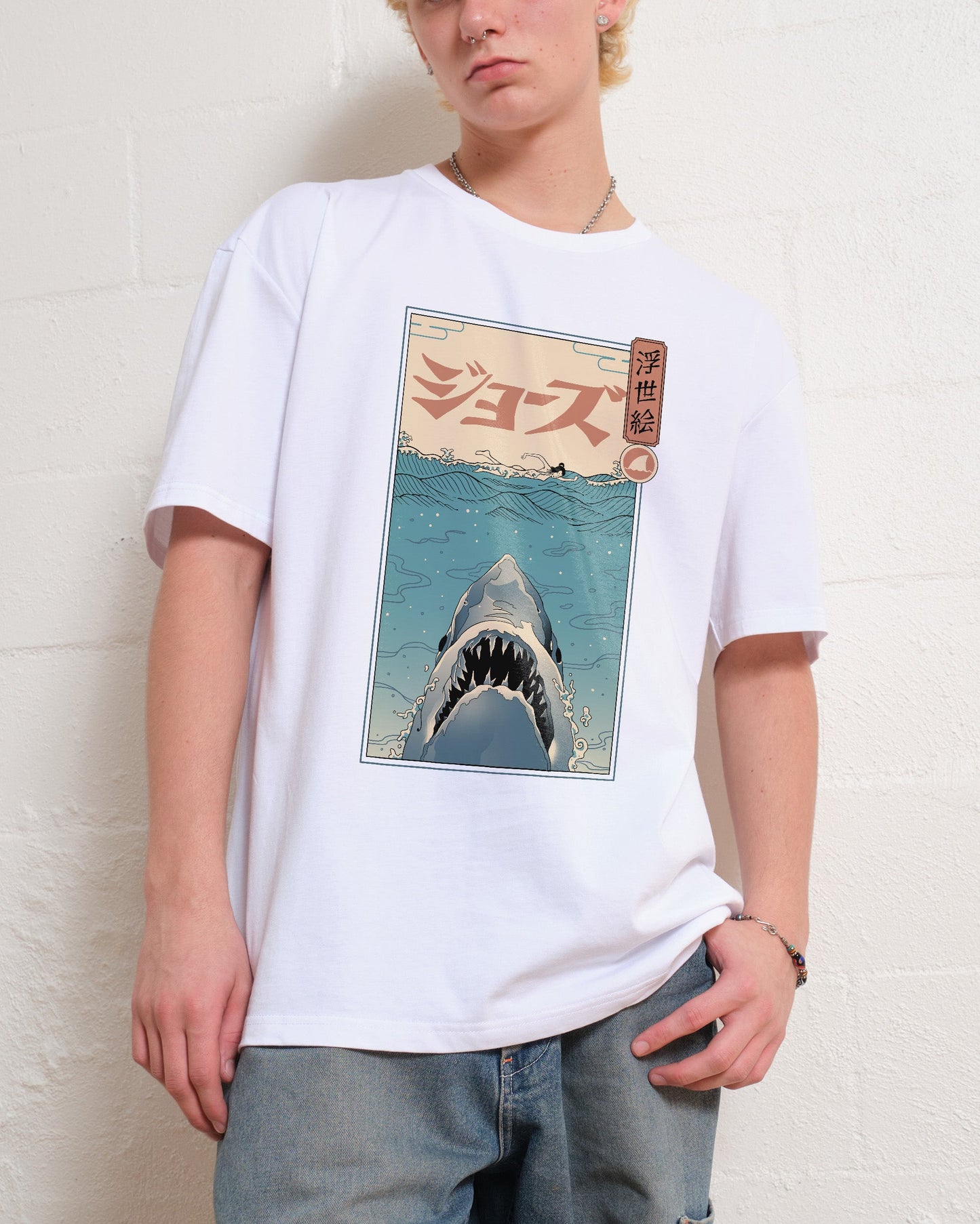 Shark Ukiyo-e T-Shirt