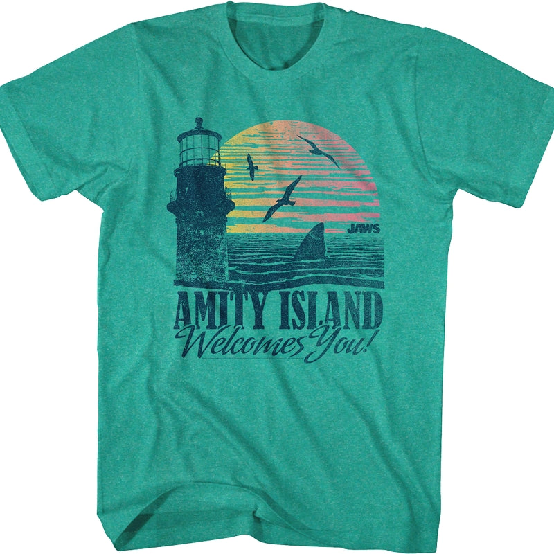 Amity Island Welcomes You Jaws T-Shirt