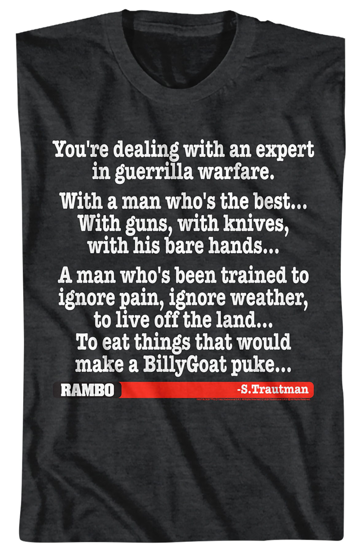 An Expert In Guerrilla Warfare Rambo T-Shirt