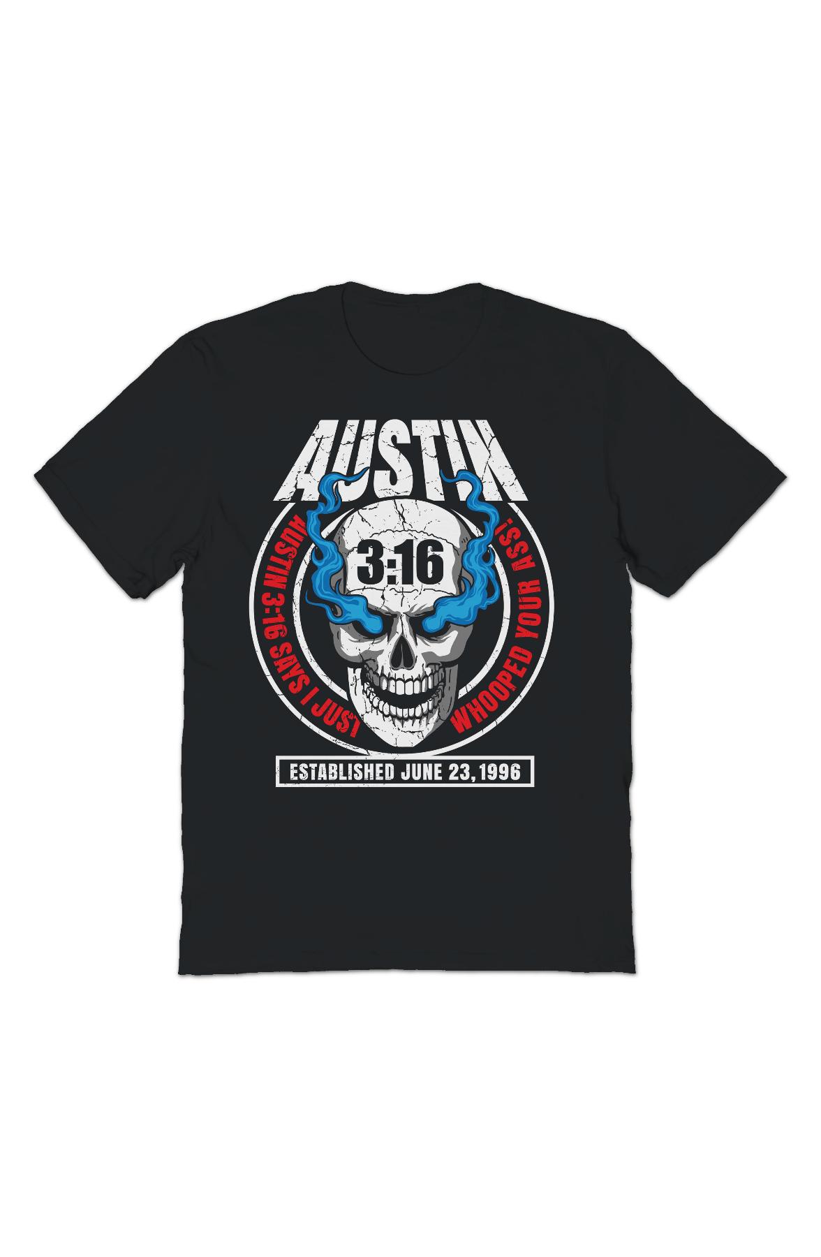 Austin 3:16 Smoking Skull Stone Cold Steve Austin T-Shirt