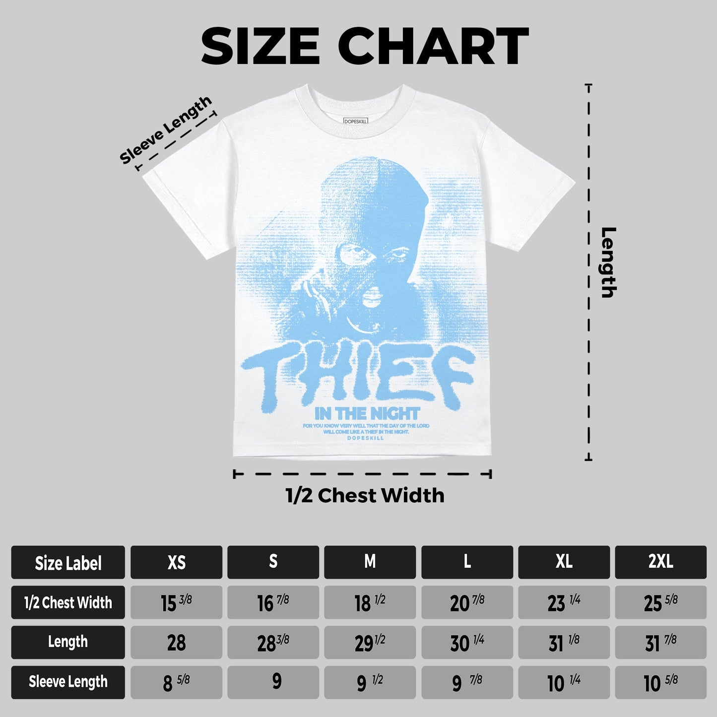 University Blue Collection DopeSkill Oversize Print T-Shirt Thief In The Night Graphic