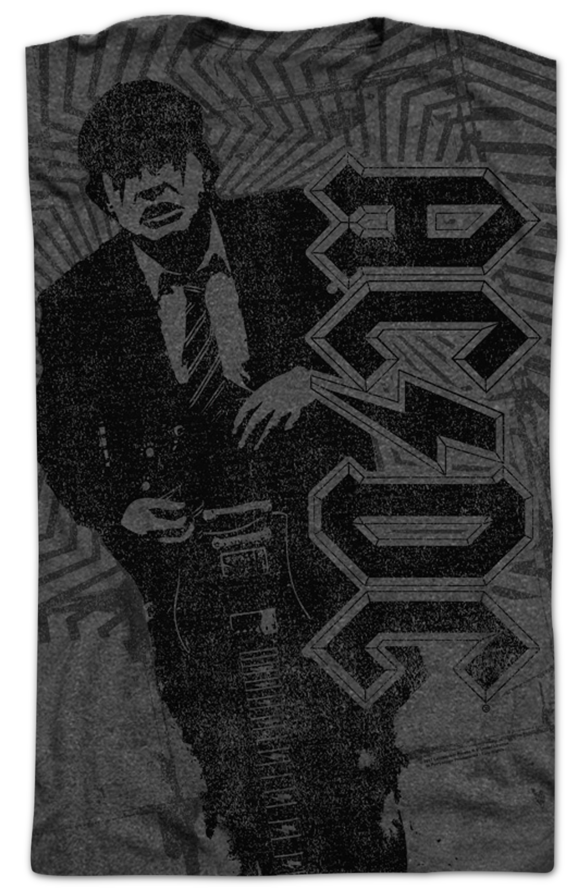 Big Print Angus Young ACDC T-Shirt