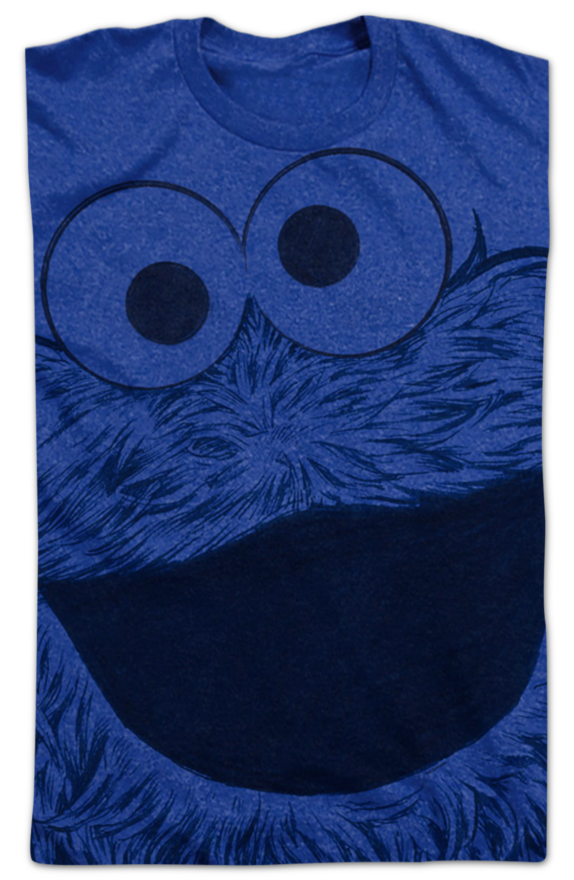 Big Print Cookie Monster Sesame Street T-Shirt