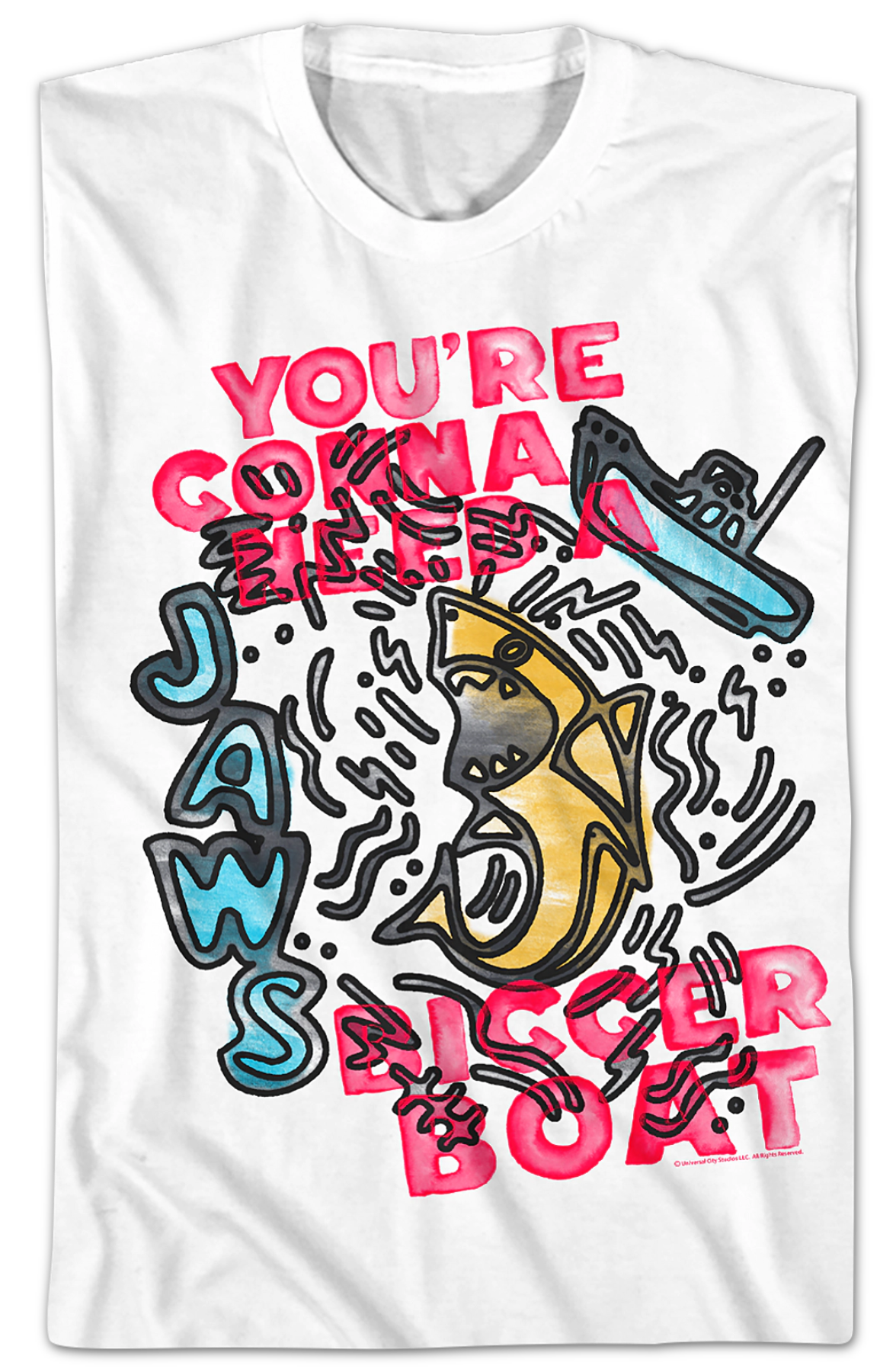 Bigger Sketch Jaws T-Shirt