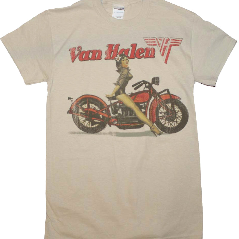 Biker Pinup Van Halen T-Shirt