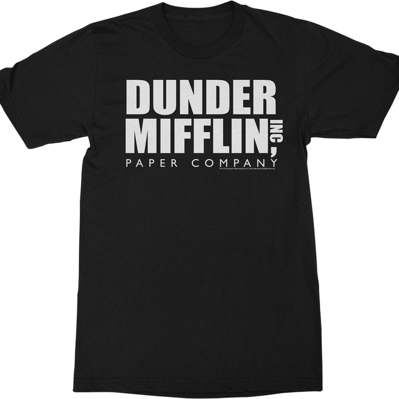 Black Dunder Mifflin The Office T-Shirt