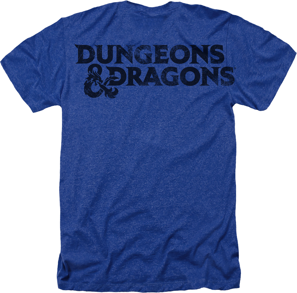 Blue Big Print Logo Dungeons & Dragons T-Shirt