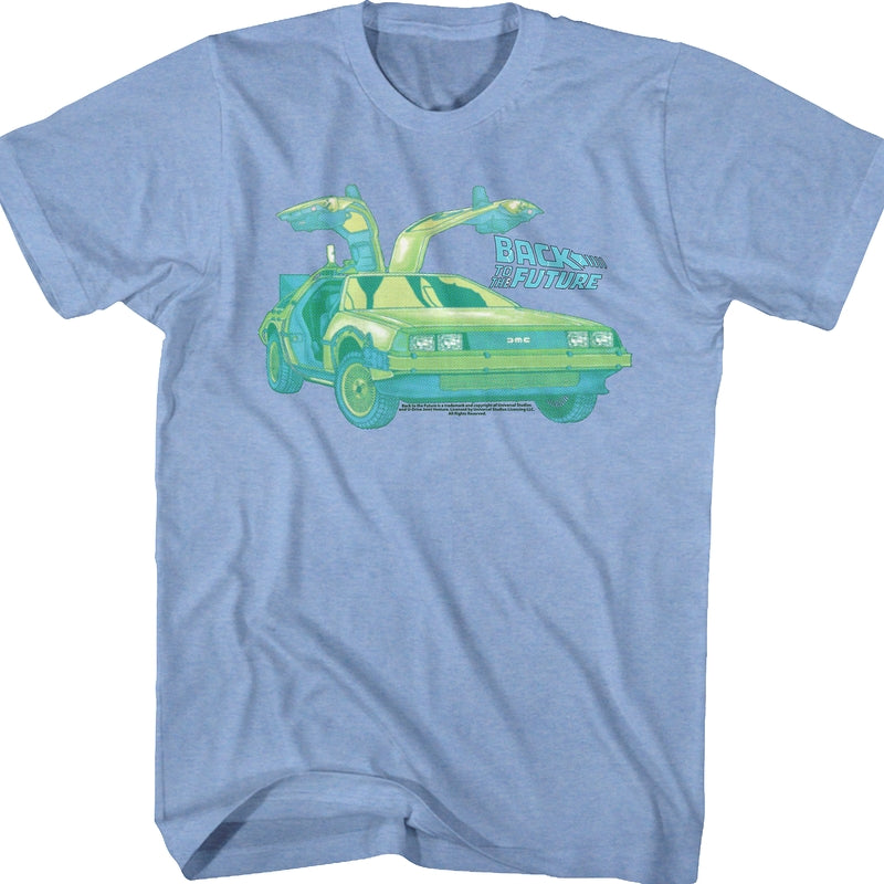 Blue DeLorean Back To The Future T-Shirt