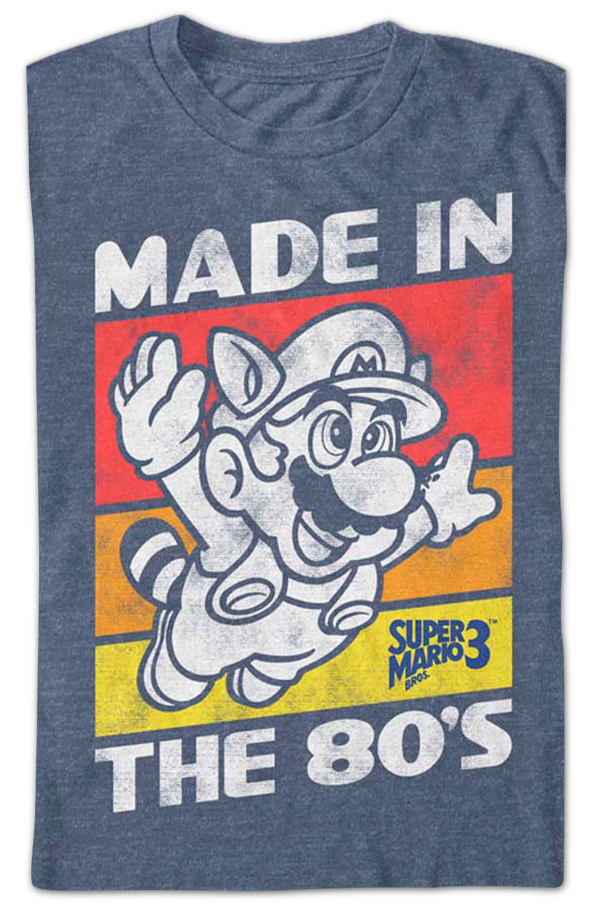 Blue Made In The 80's Super Mario Bros. 3 T-Shirt