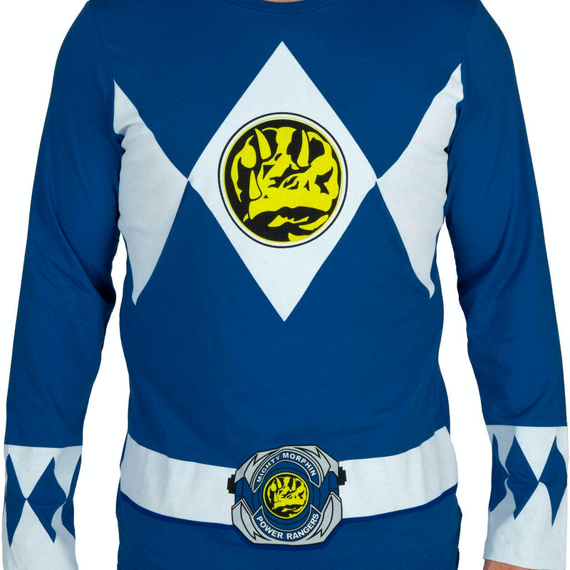 Blue Ranger Long Sleeve Costume Shirt