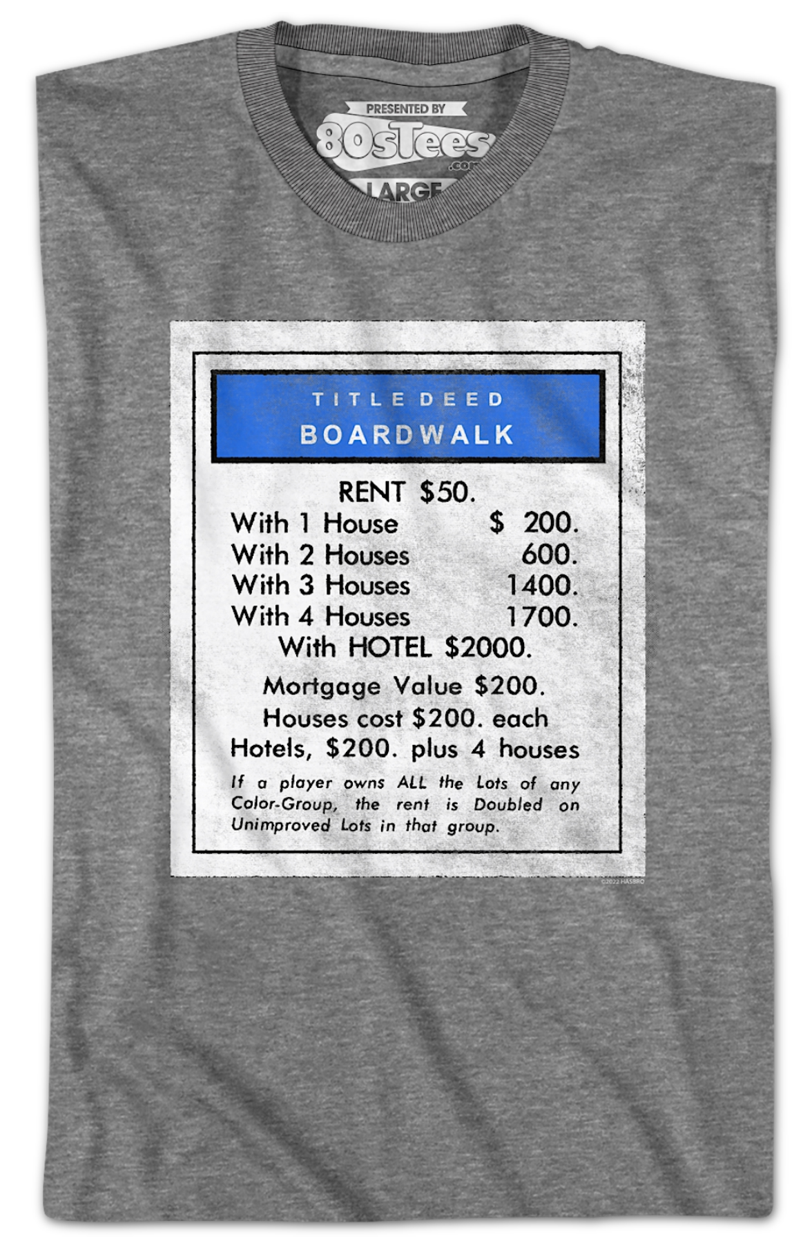 Boardwalk Monopoly T-Shirt