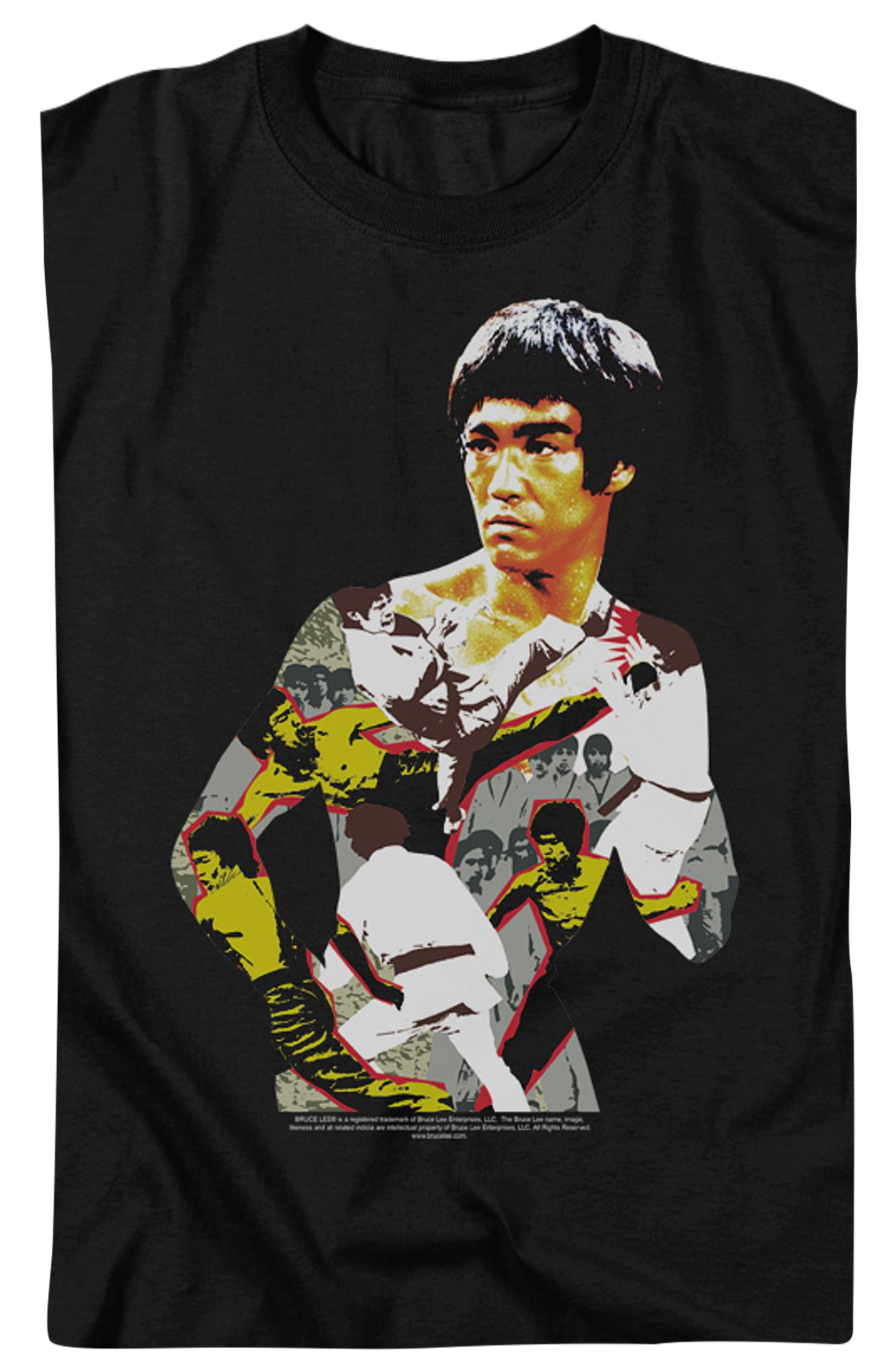 Body Collage Bruce Lee T-Shirt