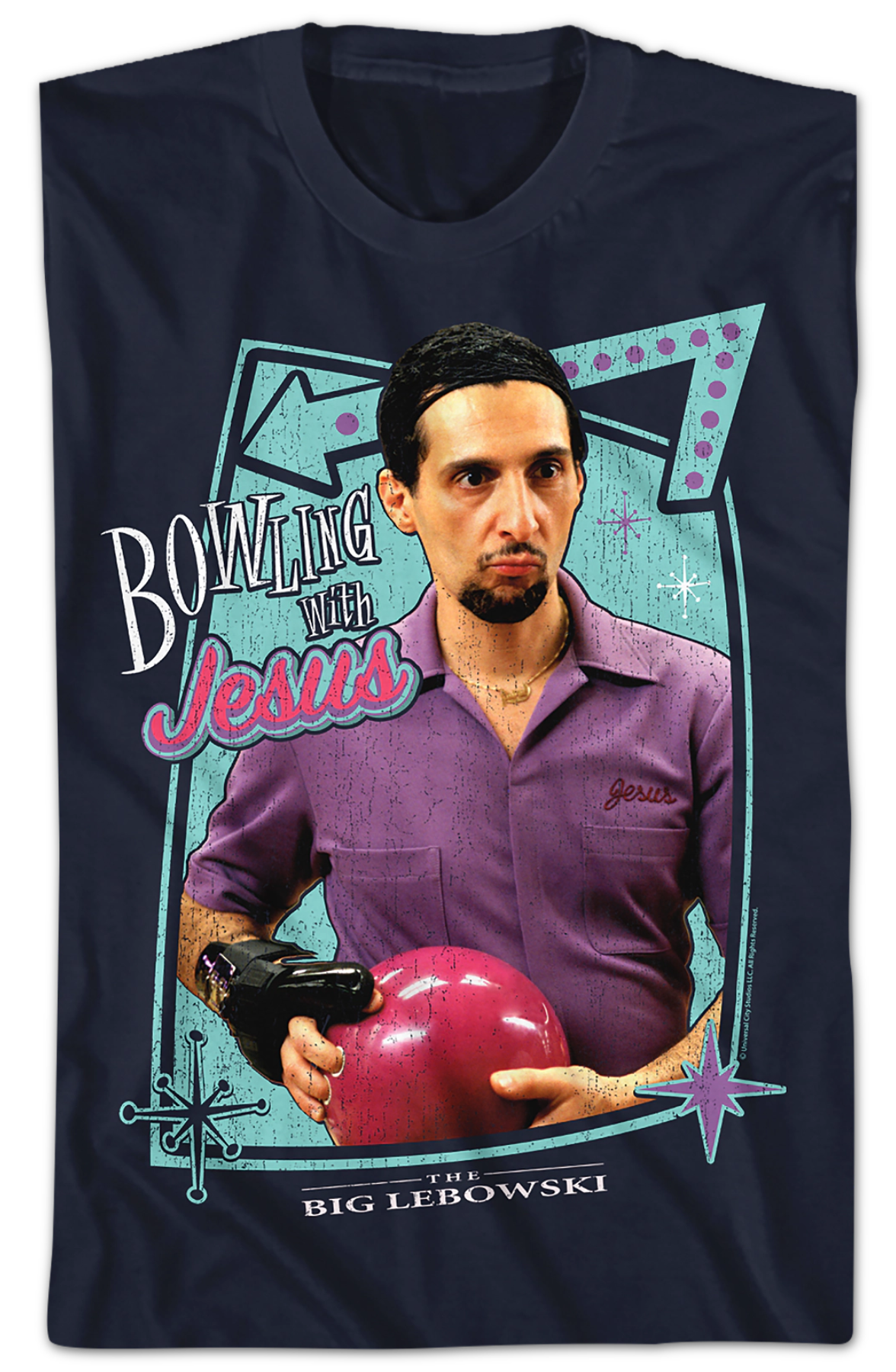 Bowling With Jesus Big Lebowski T-Shirt