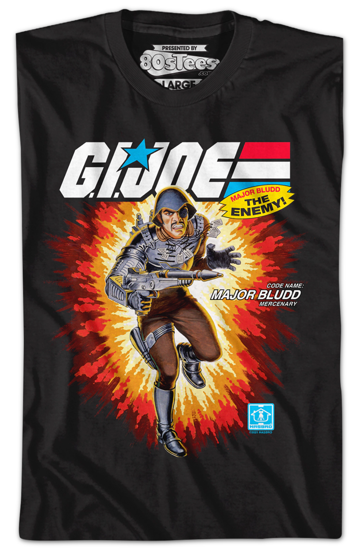 Box Art Major Bludd GI Joe T-Shirt