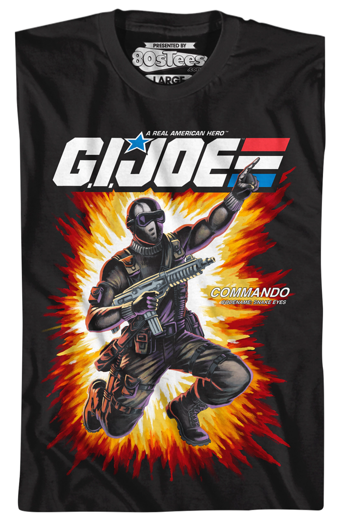Box Art Snake Eyes GI Joe T-Shirt