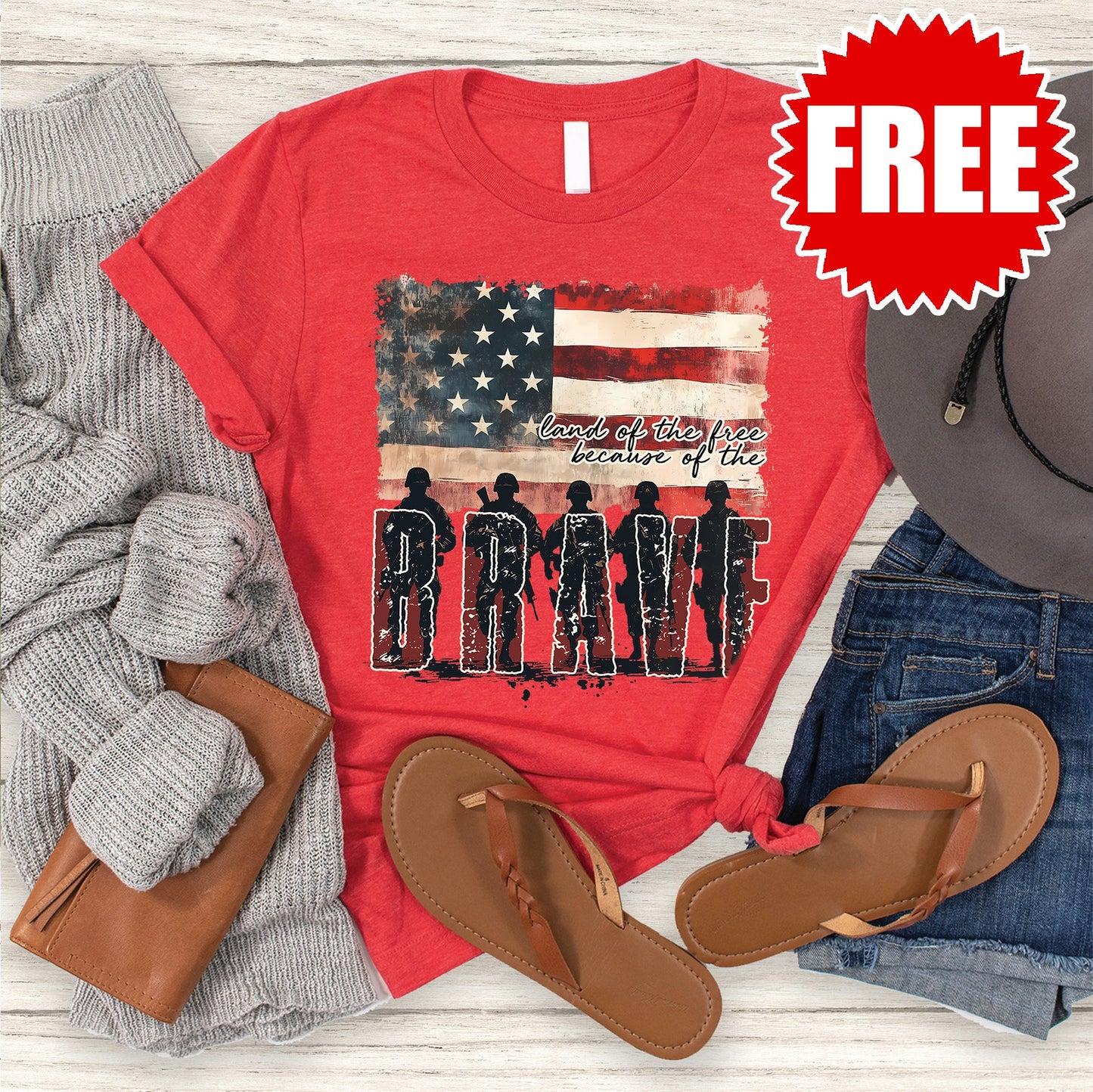 Land Of The Free Tee - 0