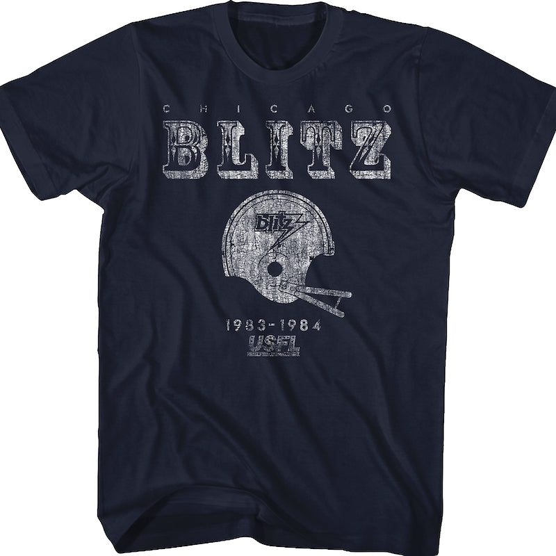 Blue Chicago Blitz USFL T-Shirt