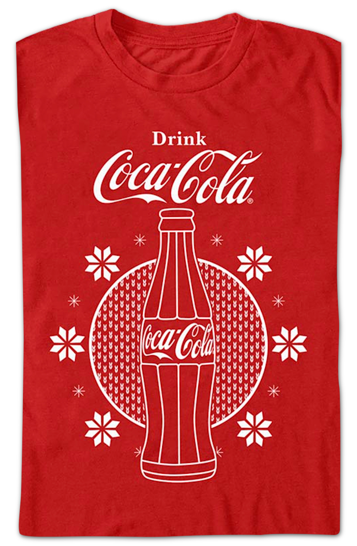 Red Christmas Bottle Coca-Cola T-Shirt