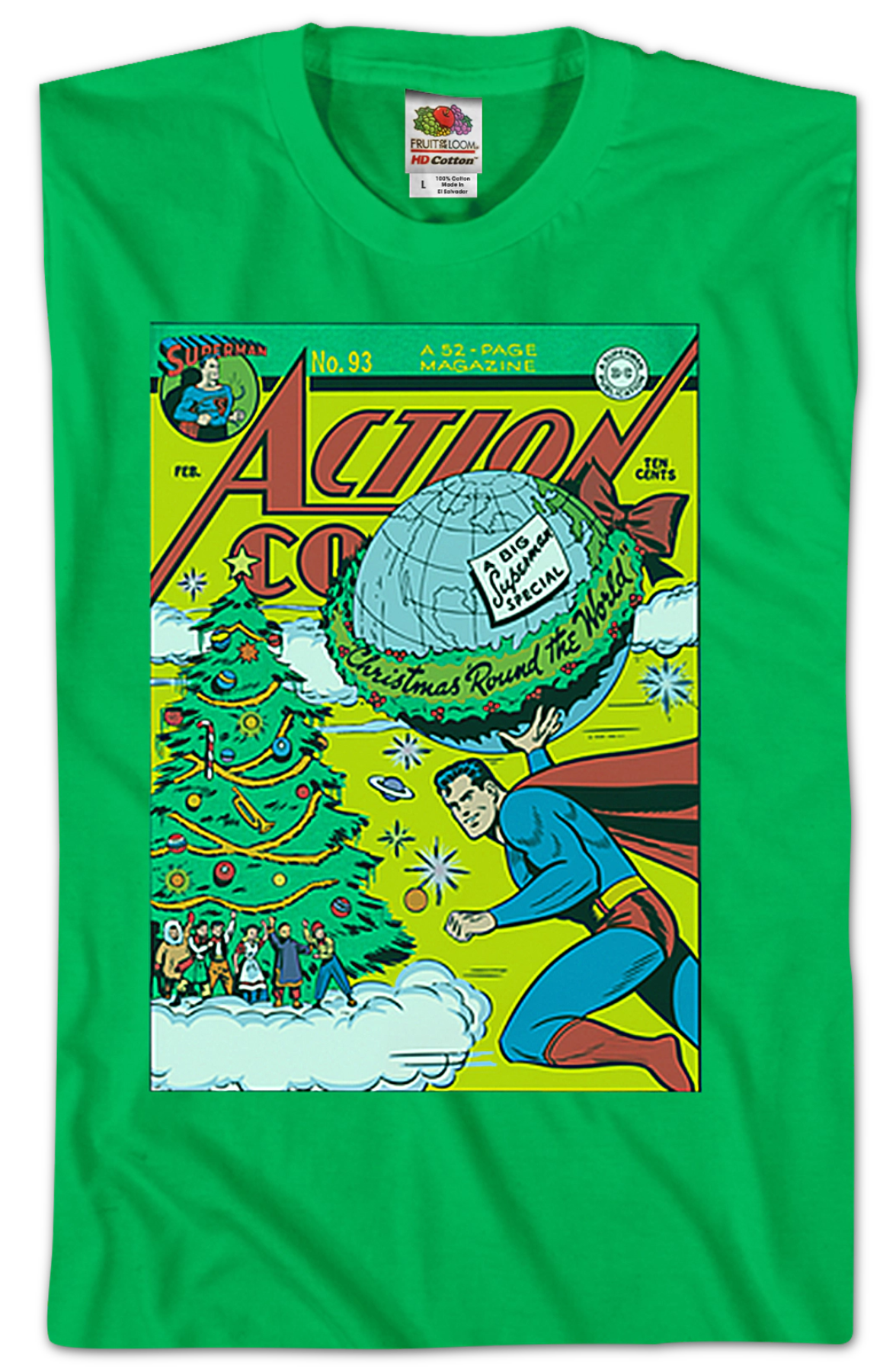 Christmas 'Round The World Superman T-Shirt