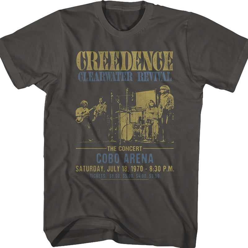 Cobo Arena Creedence Clearwater Revival T-Shirt
