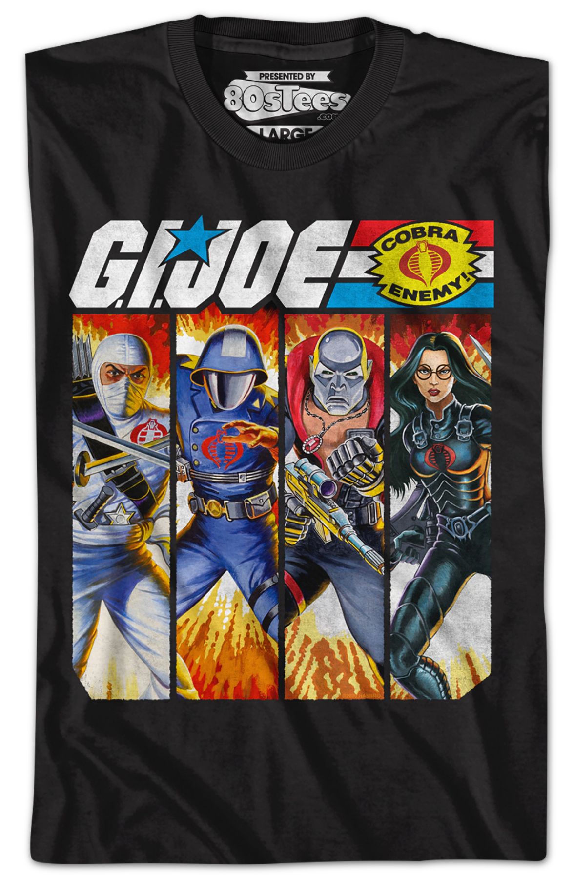 Cobra Box Art Collage GI Joe T-Shirt