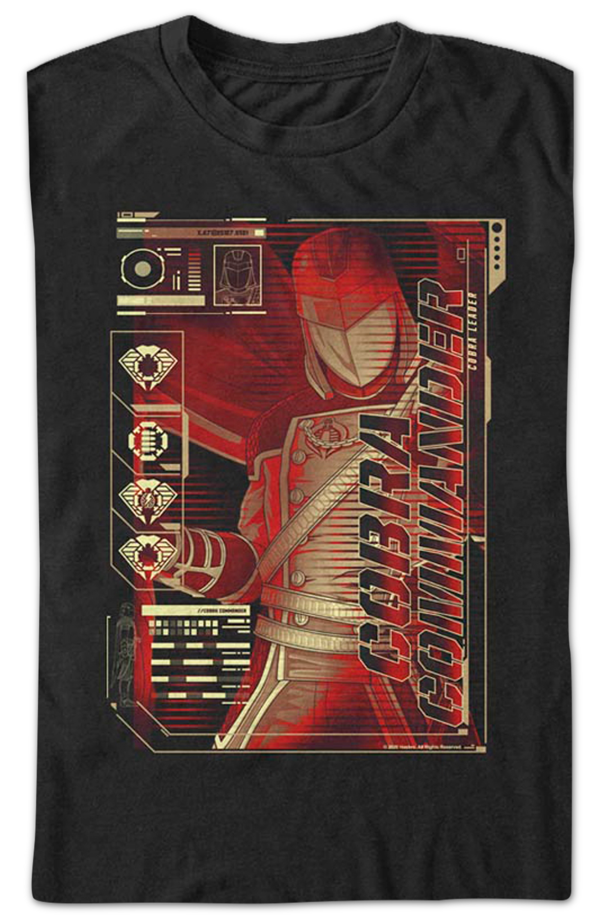 Cobra Commander Schematics GI Joe T-Shirt