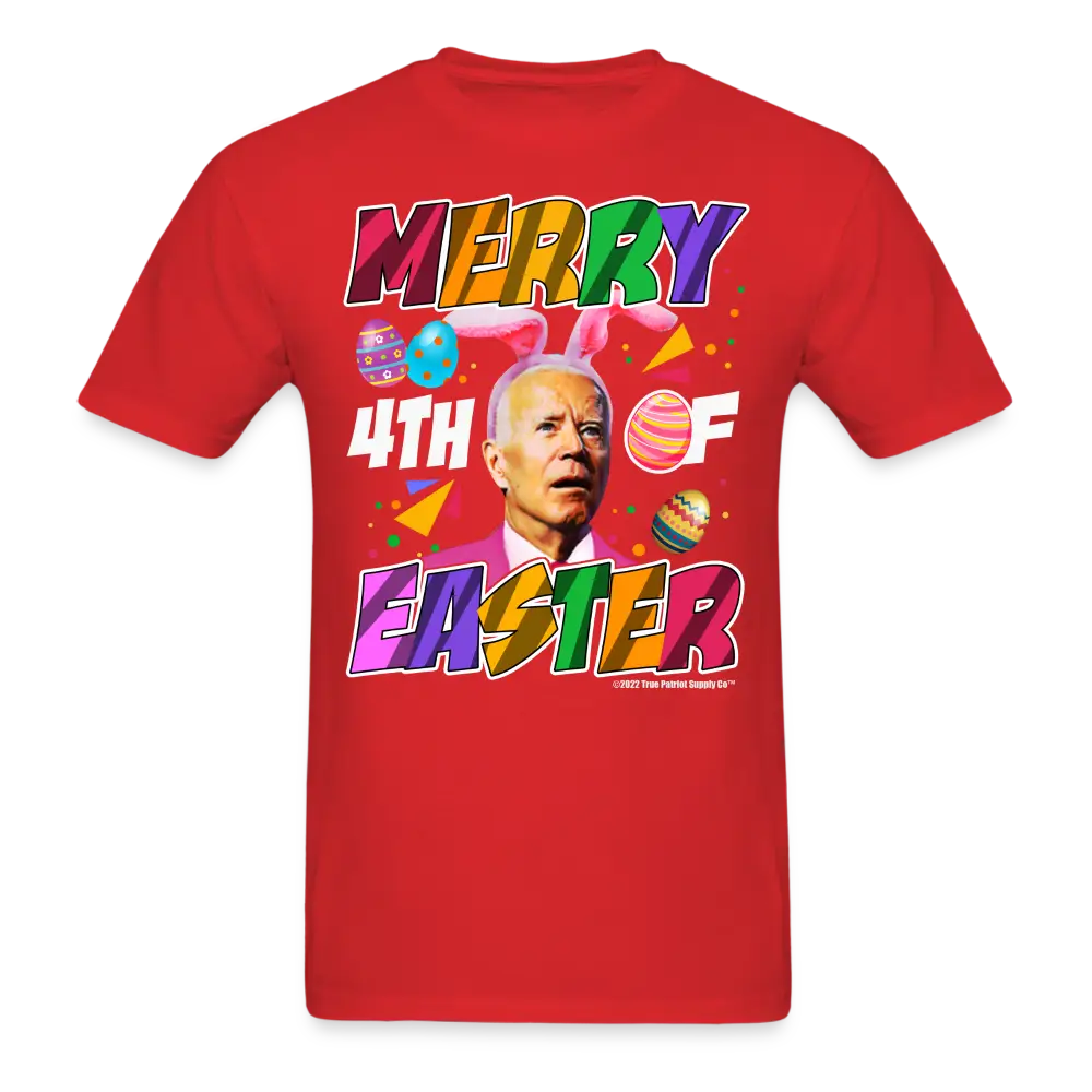 Confused Biden Merry 4th of Easter Funny 4th of July T-Shirt