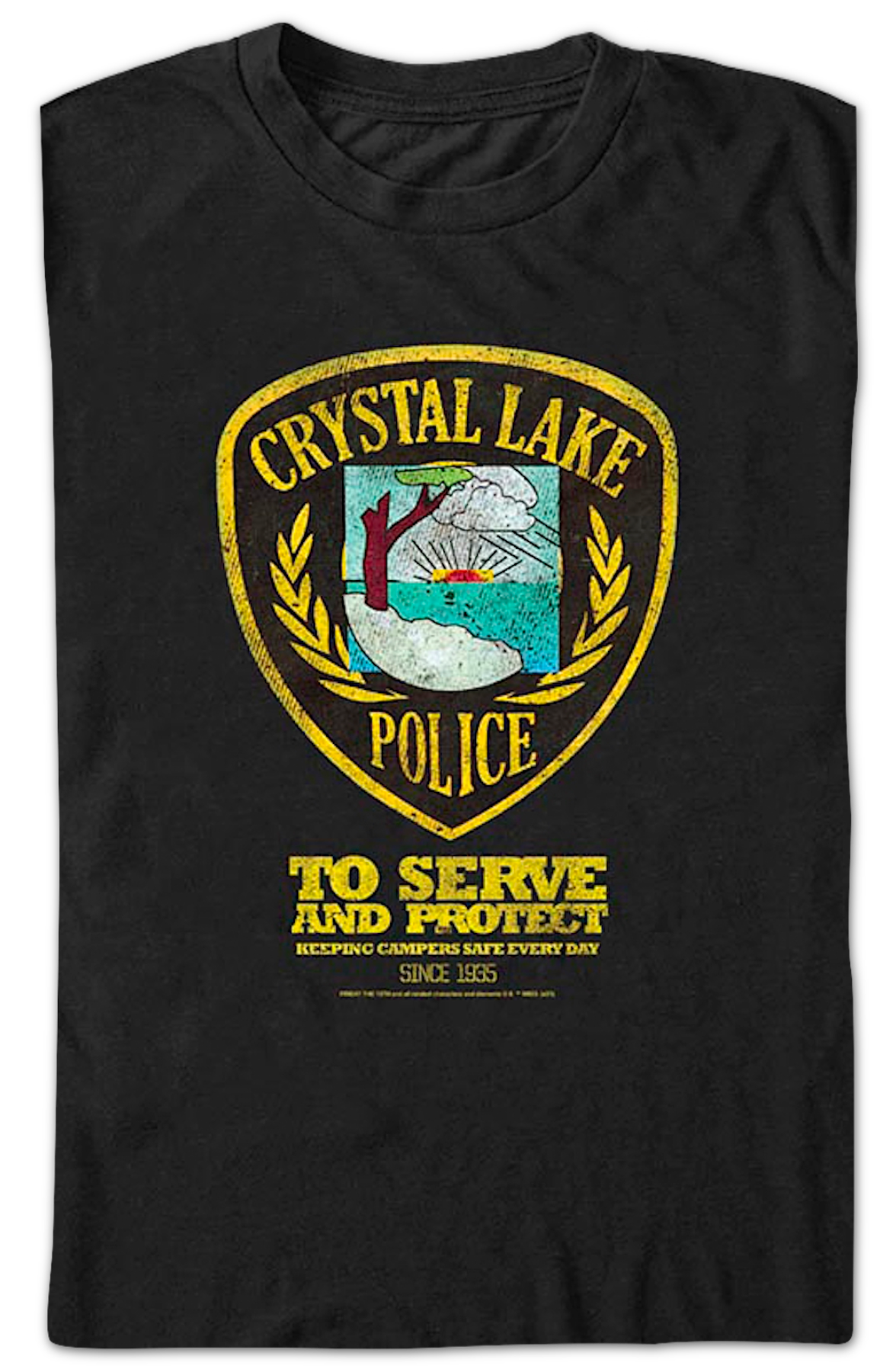 Crystal Lake Police Friday the 13th T-Shirt