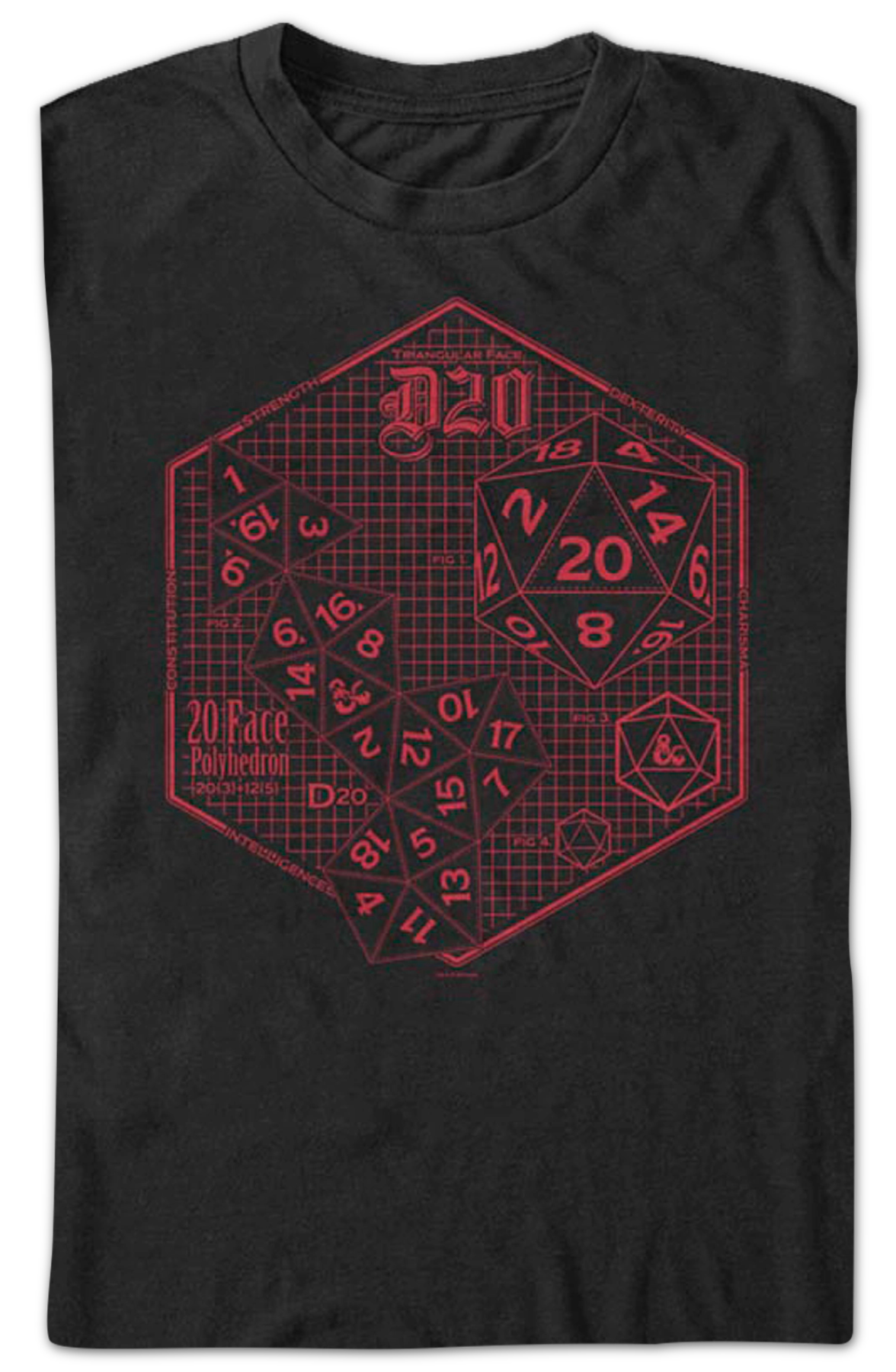 D20 Dungeons & Dragons T-Shirt