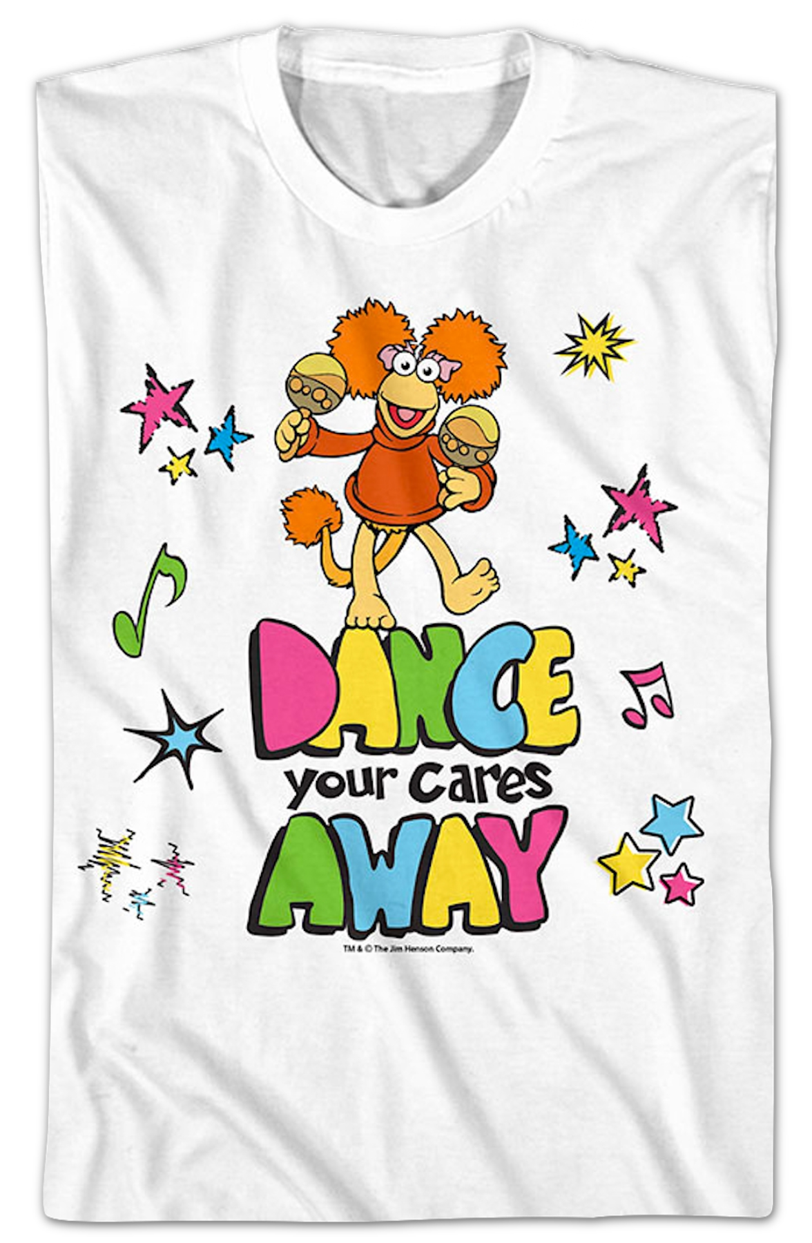 Dance Your Cares Away Colorful Shapes Fraggle Rock T-Shirt