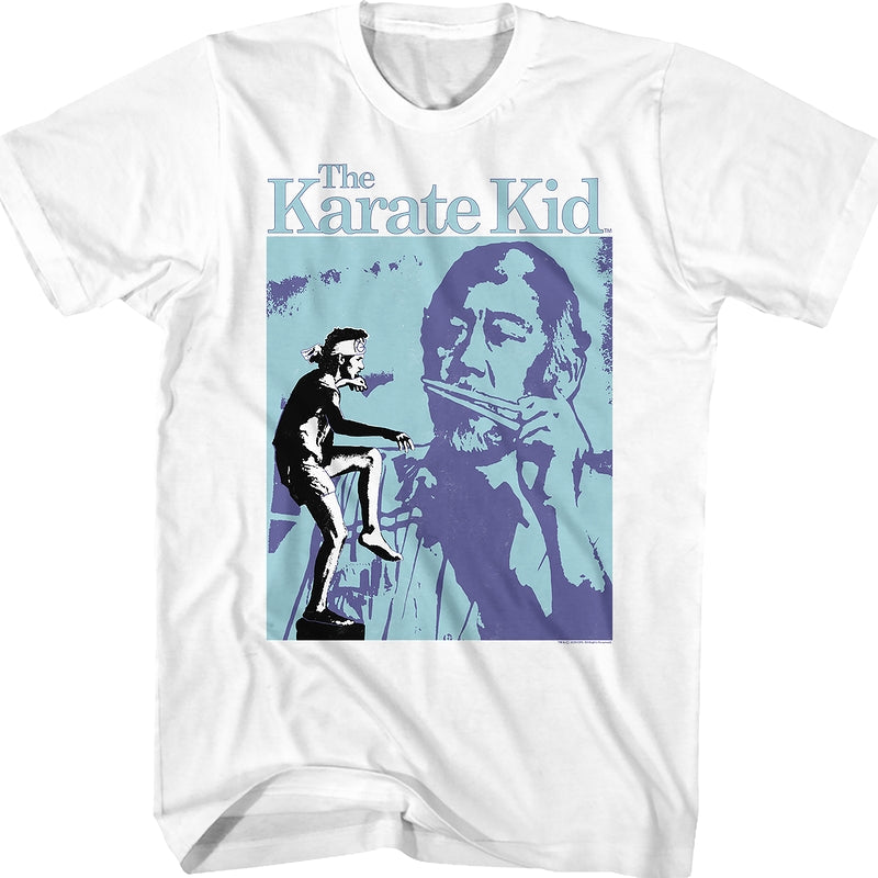 Daniel LaRusso and Mr. Miyagi Collage Karate Kid T-Shirt