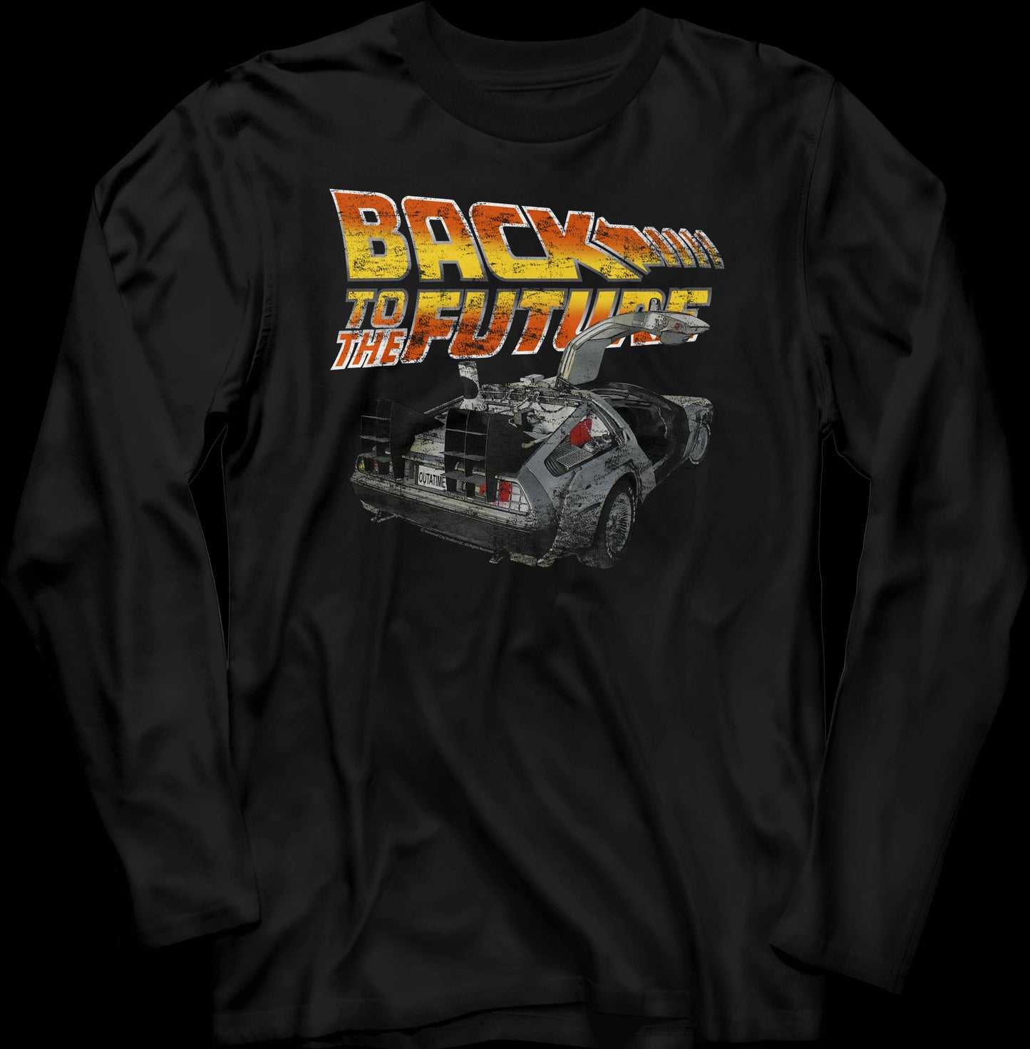 DeLorean Back To The Future Long Sleeve Shirt