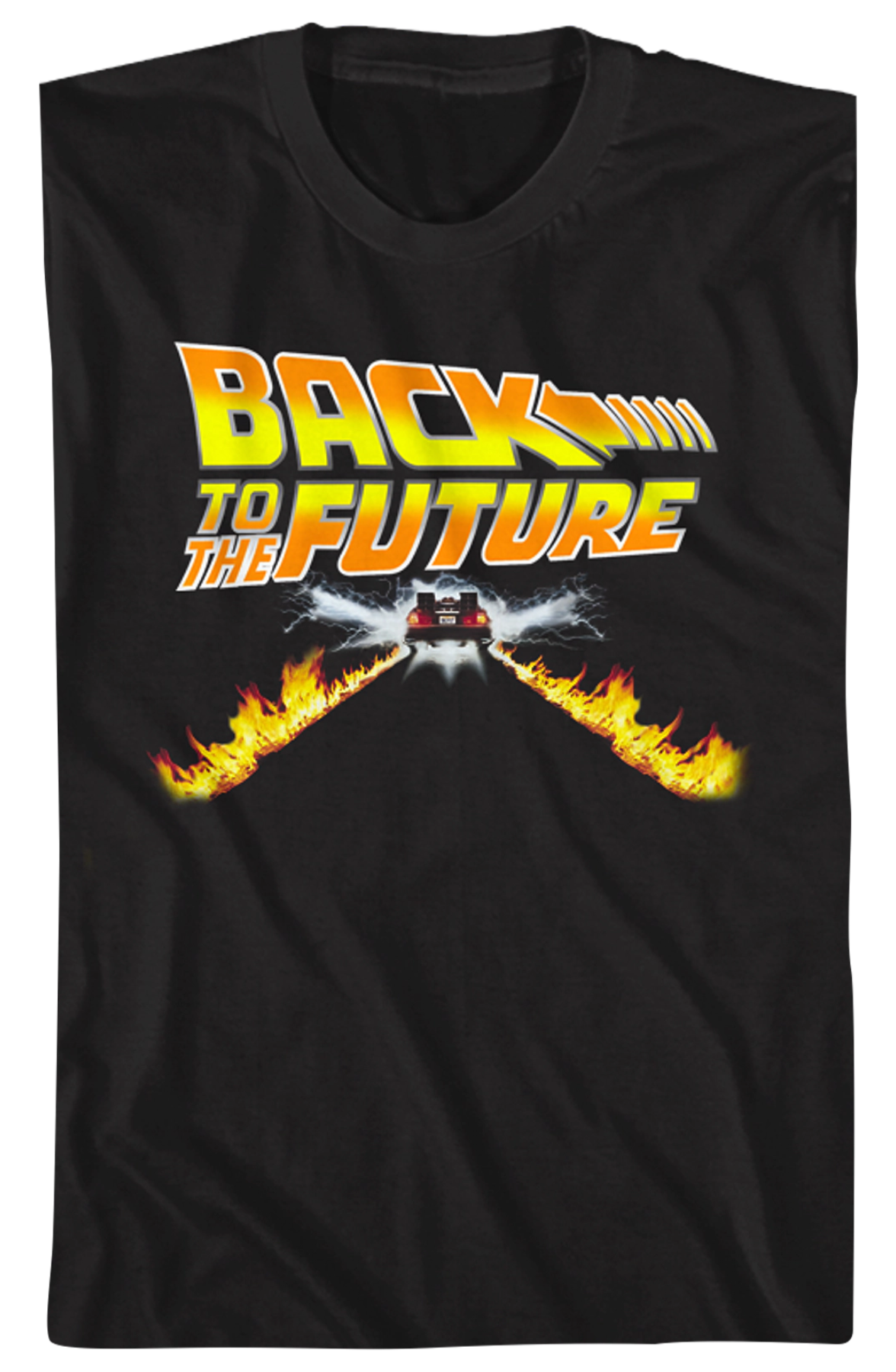Delorean Fire Tracks T-Shirt