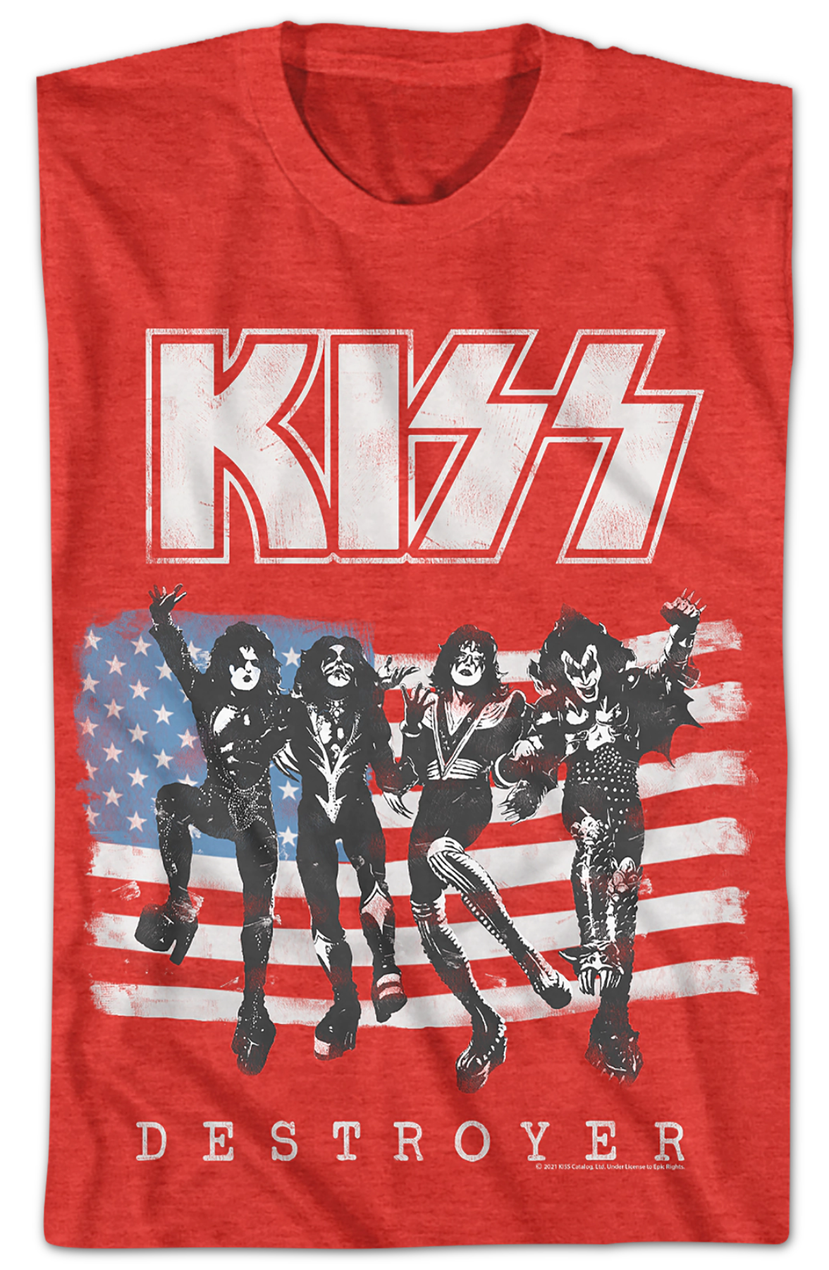 Destroyer Flag KISS T-Shirt