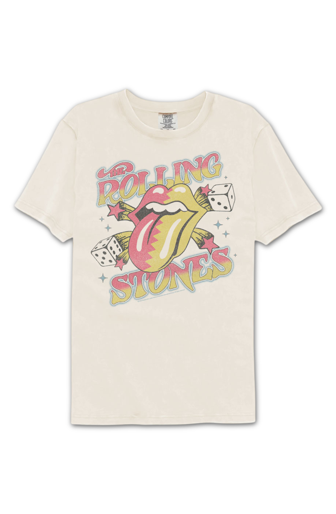 Dice And Stars Rolling Stones Comfort Colors Brand T-Shirt