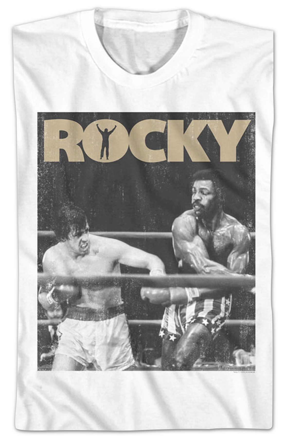Distressed Apollo vs Rocky T-Shirt