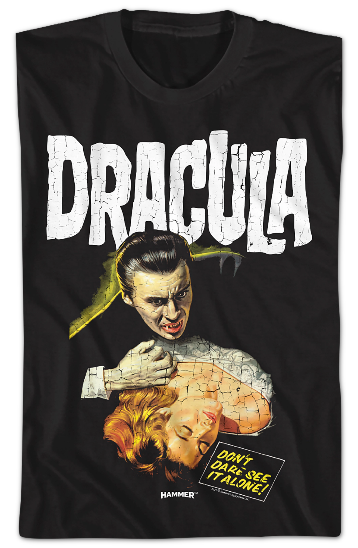 Distressed Dracula Hammer Films T-Shirt