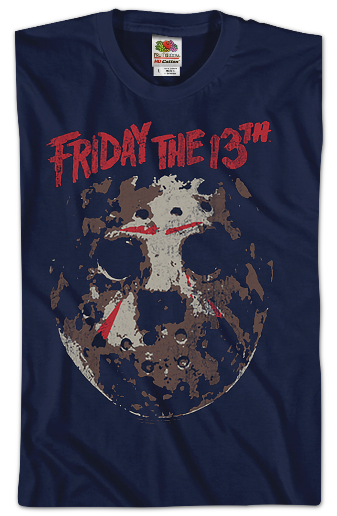 Distressed Hockey Mask Friday the 13th T-Shirt