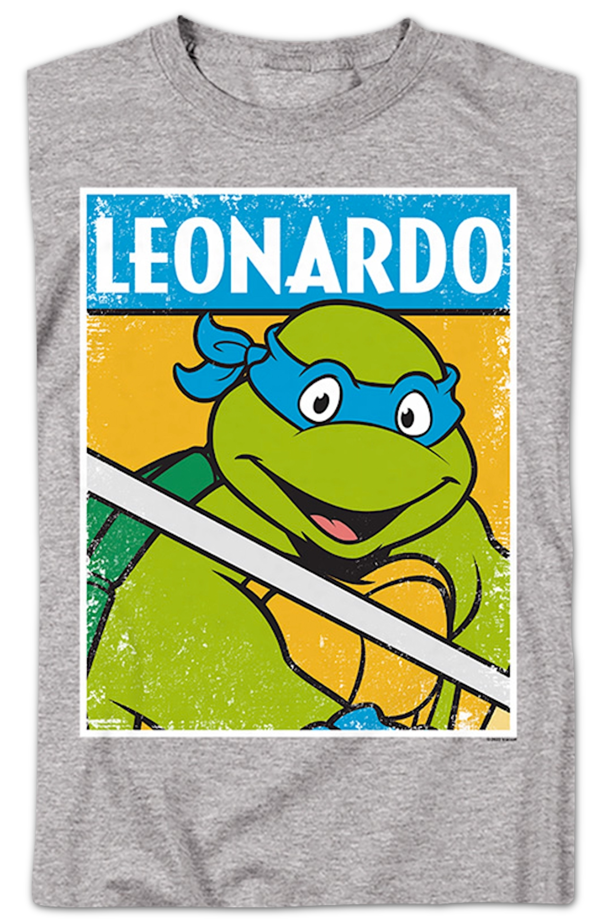 Distressed Leonardo Photo Teenage Mutant Ninja Turtles T-Shirt