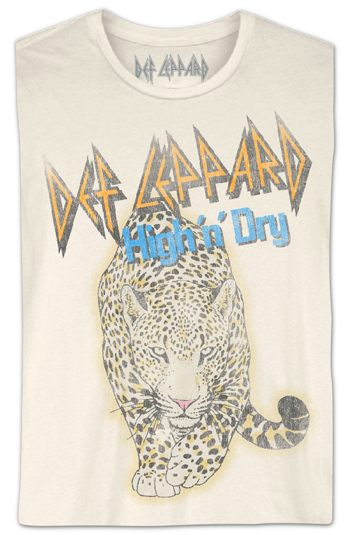 Distressed Leopard High 'n' Dry Def Leppard T-Shirt