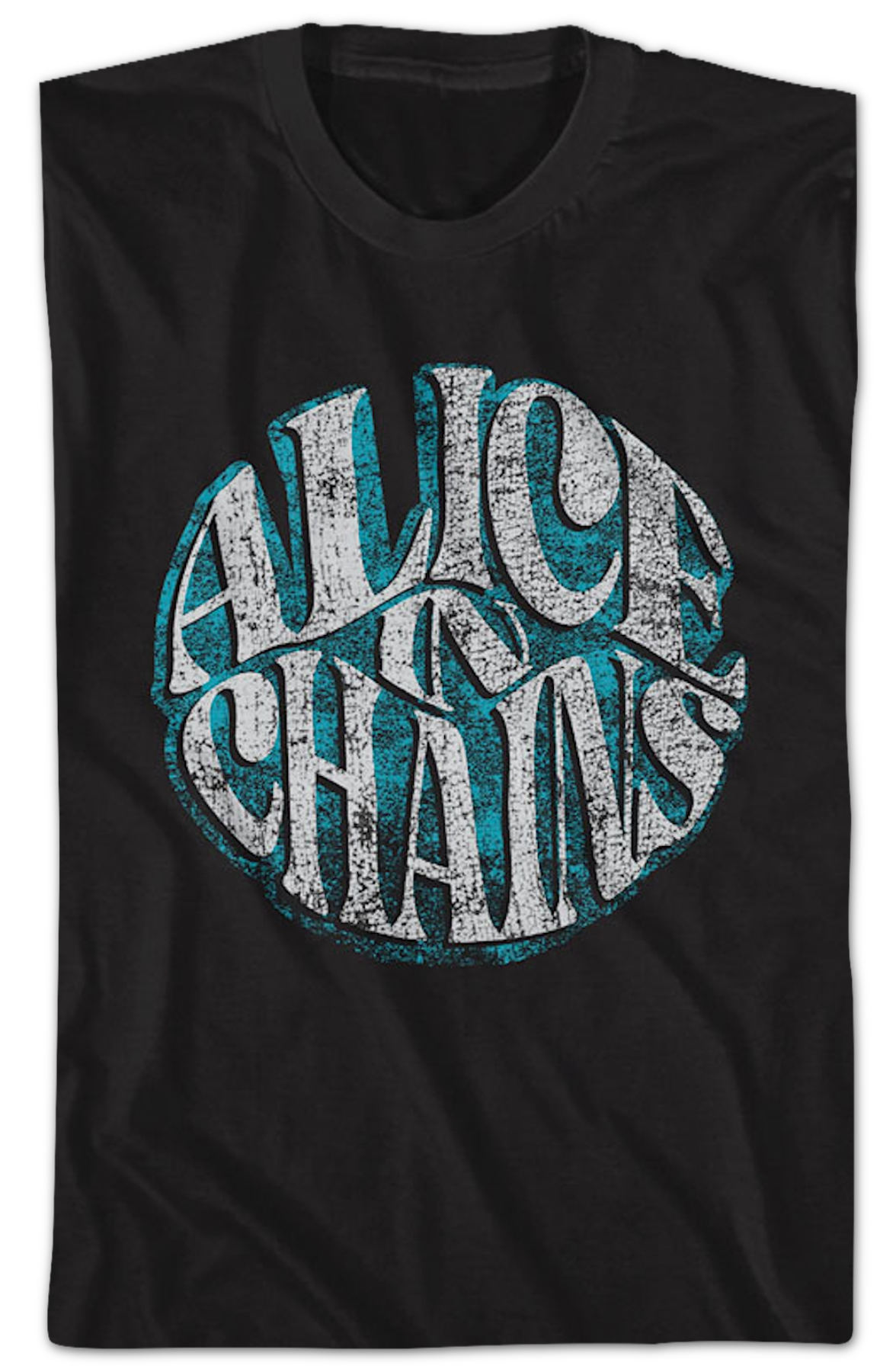 Distressed Logo Alice In Chains T-Shirt